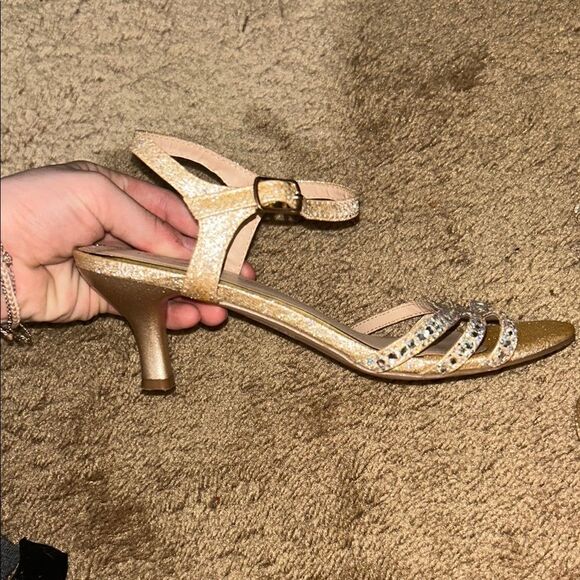 DREAM PAIRS Women's Open Toe Low Stilettos Heel Sandals Ankle Strap Dress Shoes - Picture 7 of 7